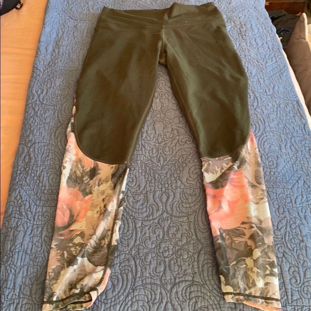 Fabletics Olive Green High Waisted Leggings